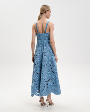 Charo Ruiz Блакитна сукня міді Solace 263614