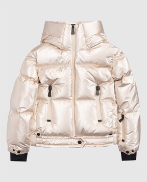 Moncler Grenoble ENFANT Дитячий бежевий гірськолижний пуховик Violette K29571A00009598UZ1214