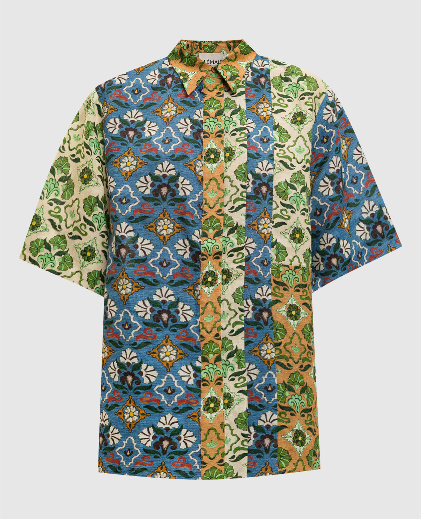 Рубашка Ali Spliced из льна в стиле пэчворк