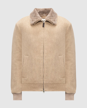 Cashmere&Whiskey Бежевая куртка из шерсти U636I26