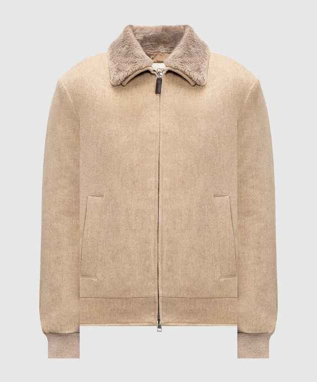 Cashmere&Whiskey Бежева куртка з вовни U636I26