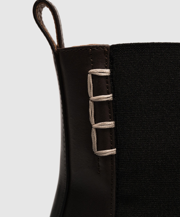 JW Anderson Коричневі шкіряні челсі CT0002LA0391 зображення 5