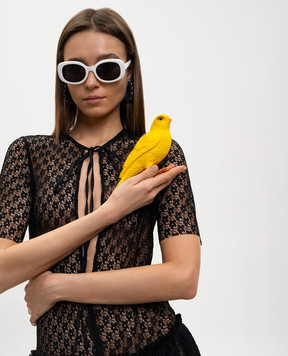 JW Anderson Жовтий клатч у вигляді канарки AC0443FA0178