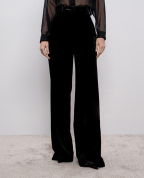 Ermanno Scervino Черные бархатные брюки D476P718QVJ