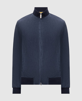 Stefano Ricci Синя замшева куртка M7J5100290SUEJI3