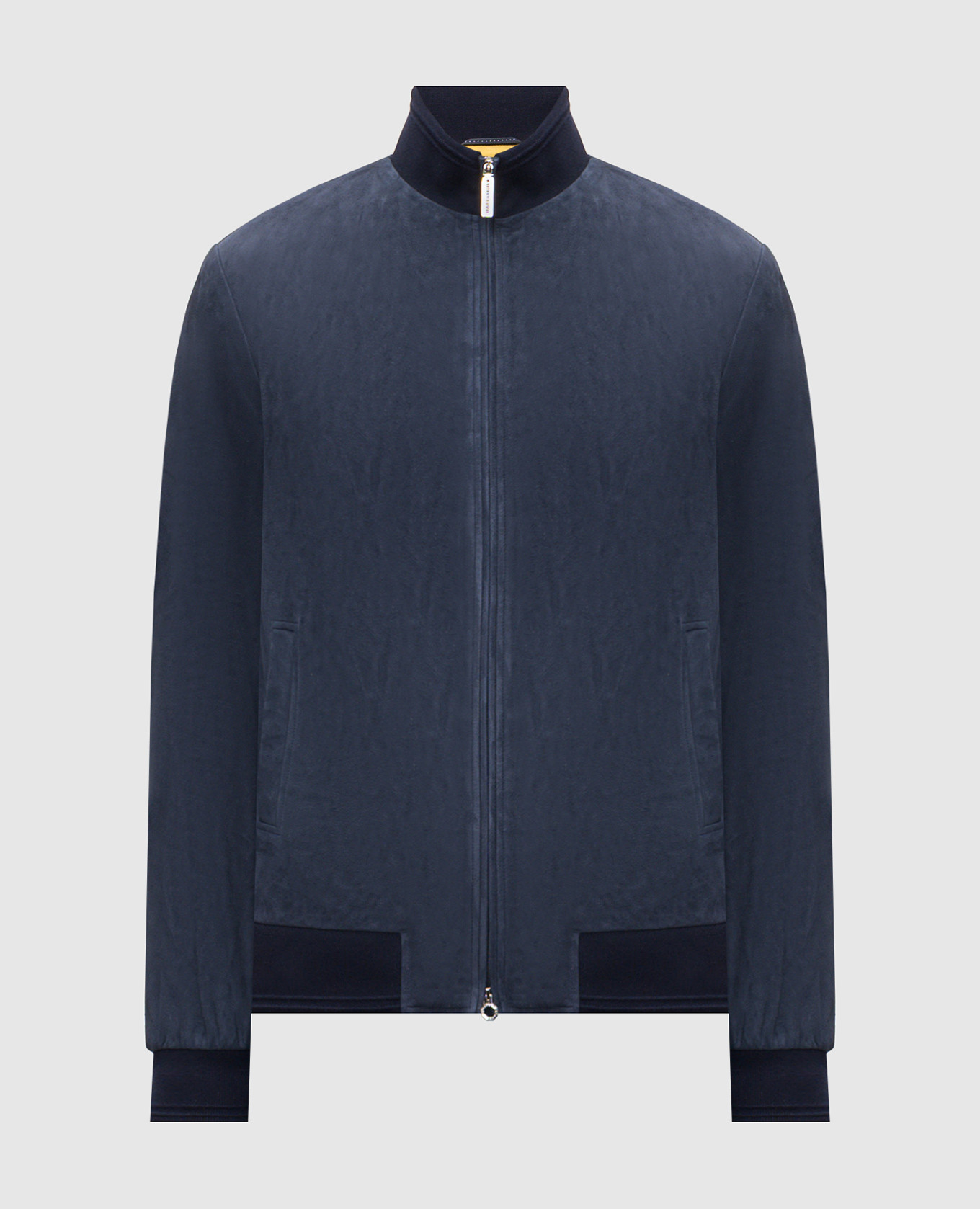 Синяя замшевая куртка