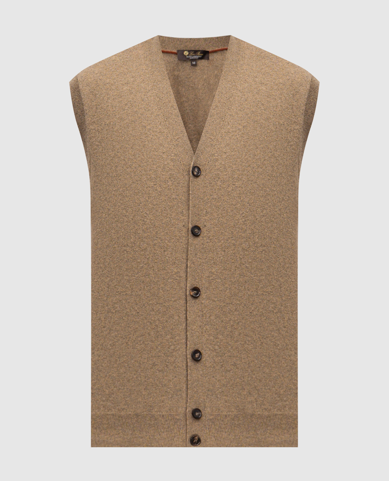 

Коричневый жилет из кашемира, Трикотажные