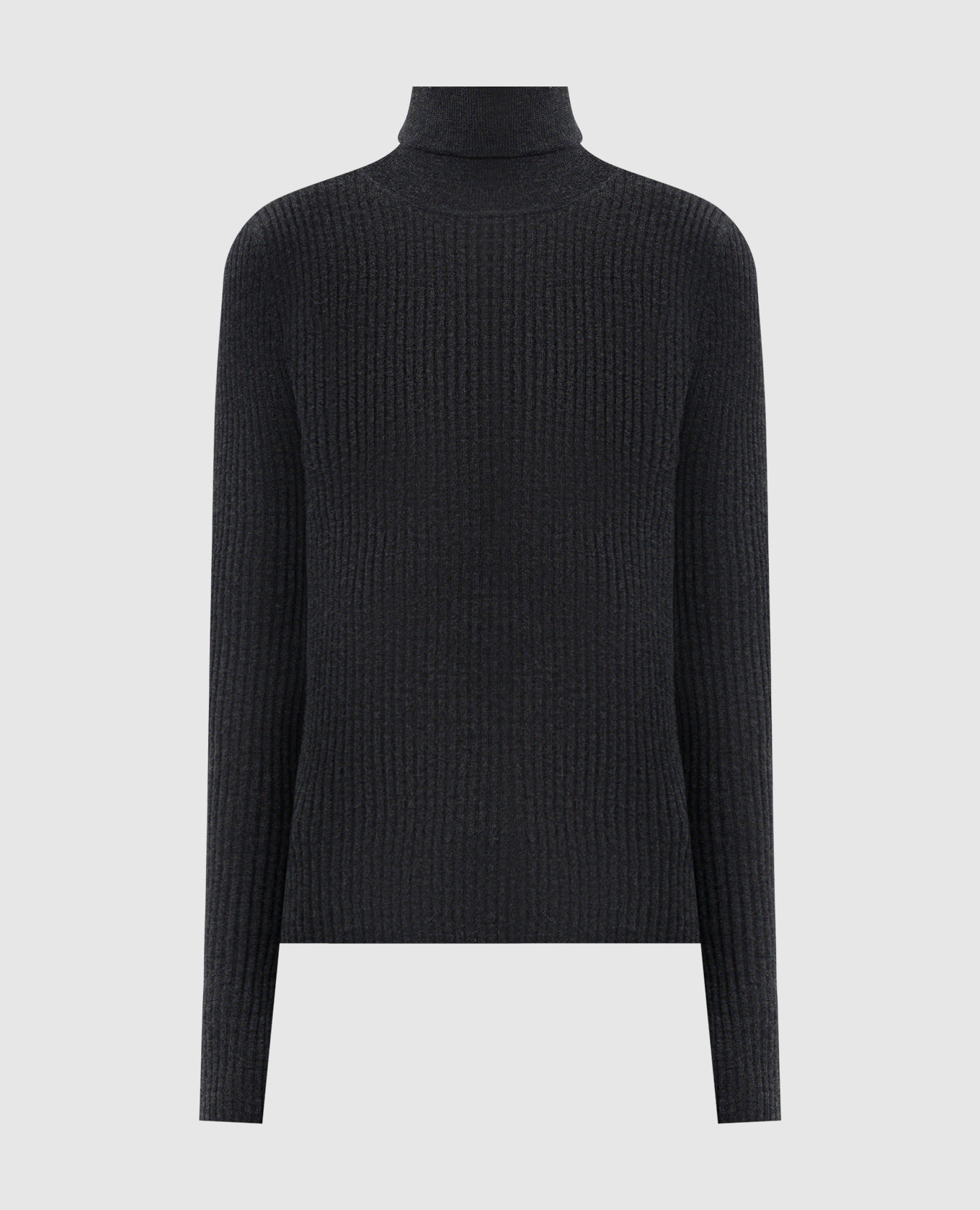 

Серый гольф Peppe с кашемиром и шелком в рубчик, Гольфы