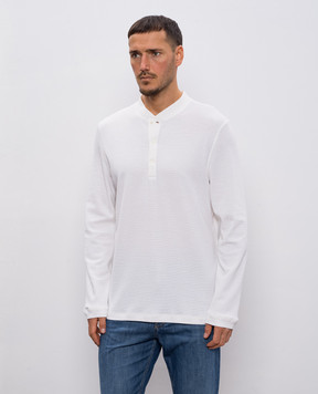 Brunello Cucinelli Белый лонгслив с шелком MW8661365