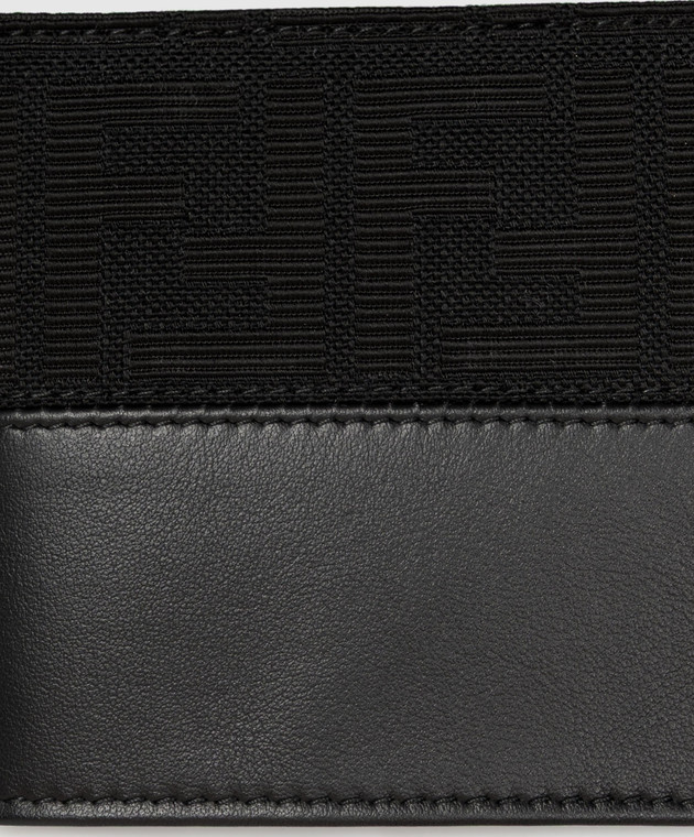 Fendi Черный комбинированный портмоне с узором монограммы 7M0001B139 изображение 4