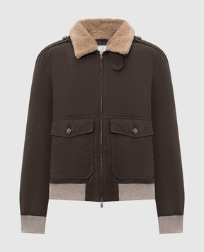 Brunello Cucinelli Коричнева куртка MG5456003