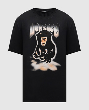 Versace Чорна футболка Panther 10215721A15420