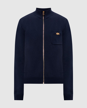 Versace Синя спортивна куртка з кашеміром 10187181A12912