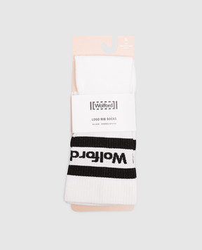 Wolford Белые носки с логотипом 45046