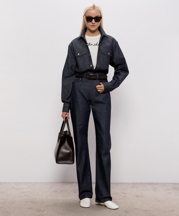 JW Anderson Синяя джинсовая рубашка DS0016PG1932 изображение 2