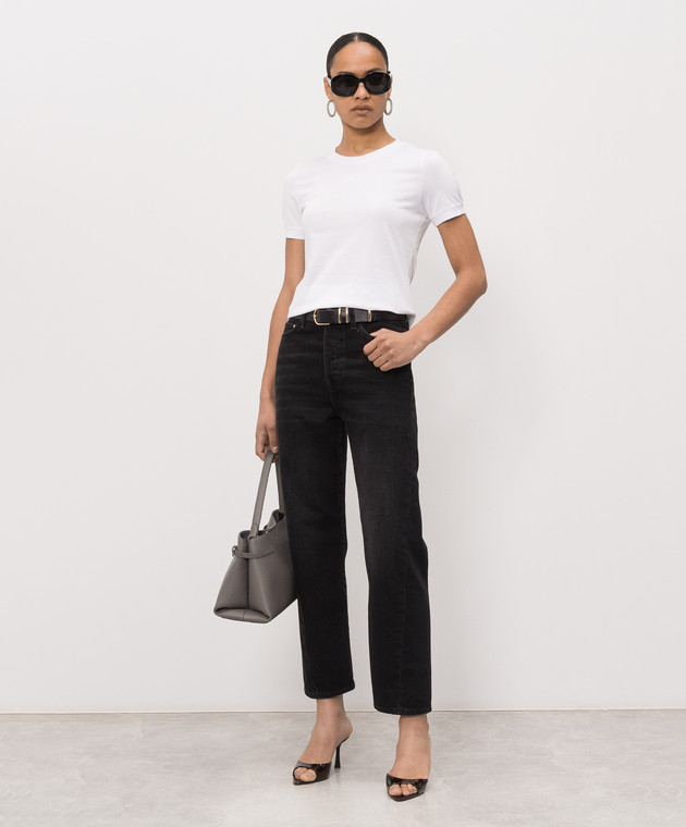 Dolce&Gabbana Белая футболка с вышивкой DG F8U08ZGDDYD изображение 2