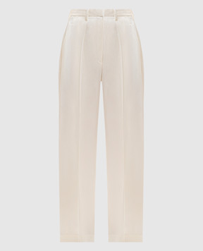Victoria Beckham Штани кольору айворі 1226WTR002857P