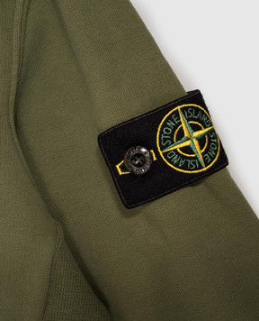 Stone Island Детская зеленая спортивная куртка с логотипом L2S166100006S0A2068