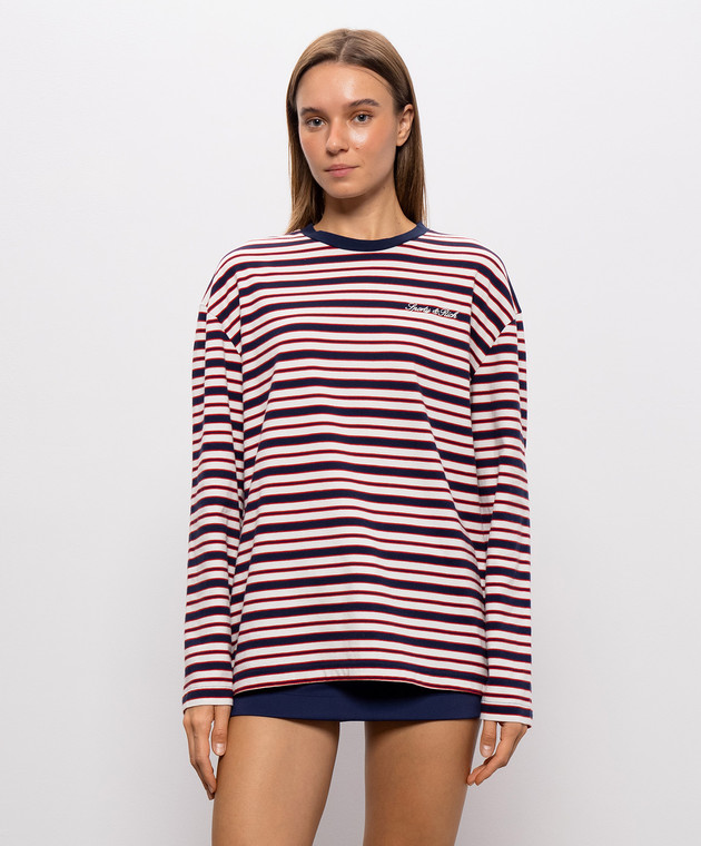 Sporty & Rich Белый лонгслив в полоску TO12485326ST74 изображение 3