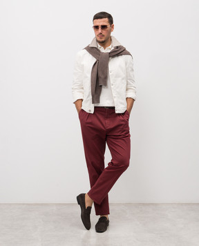 Brunello Cucinelli Біла джинсова куртка M277P6911