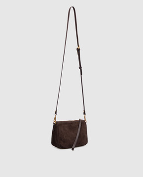 Gianni Chiarini Коричнева замшева сумка крос-боді Nora BS10224CMPL