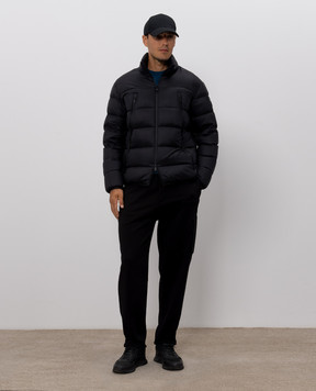 Moncler Синя футболка з фактурним логотипом L20918C0001189AUG