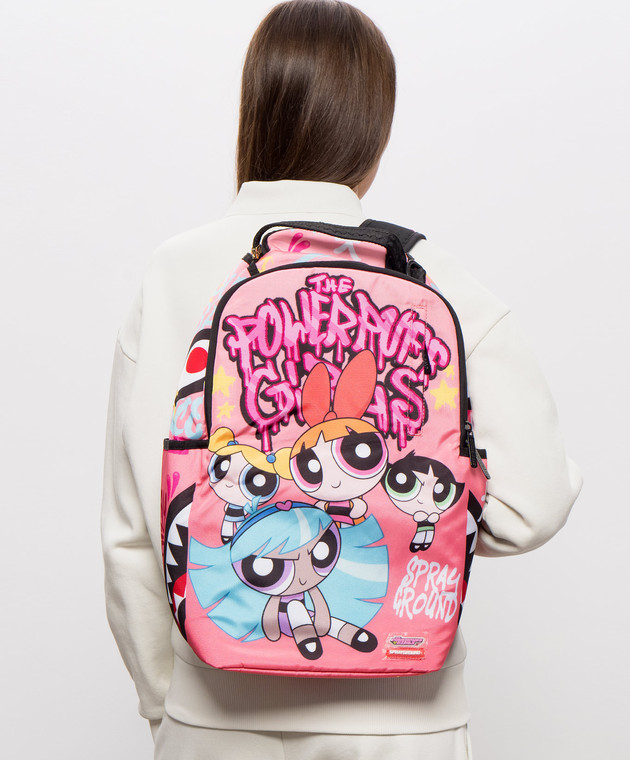 Sprayground Детский розовый рюкзак POWERPUFF GIRLS STYLIN 910B9100NSZ изображение 2