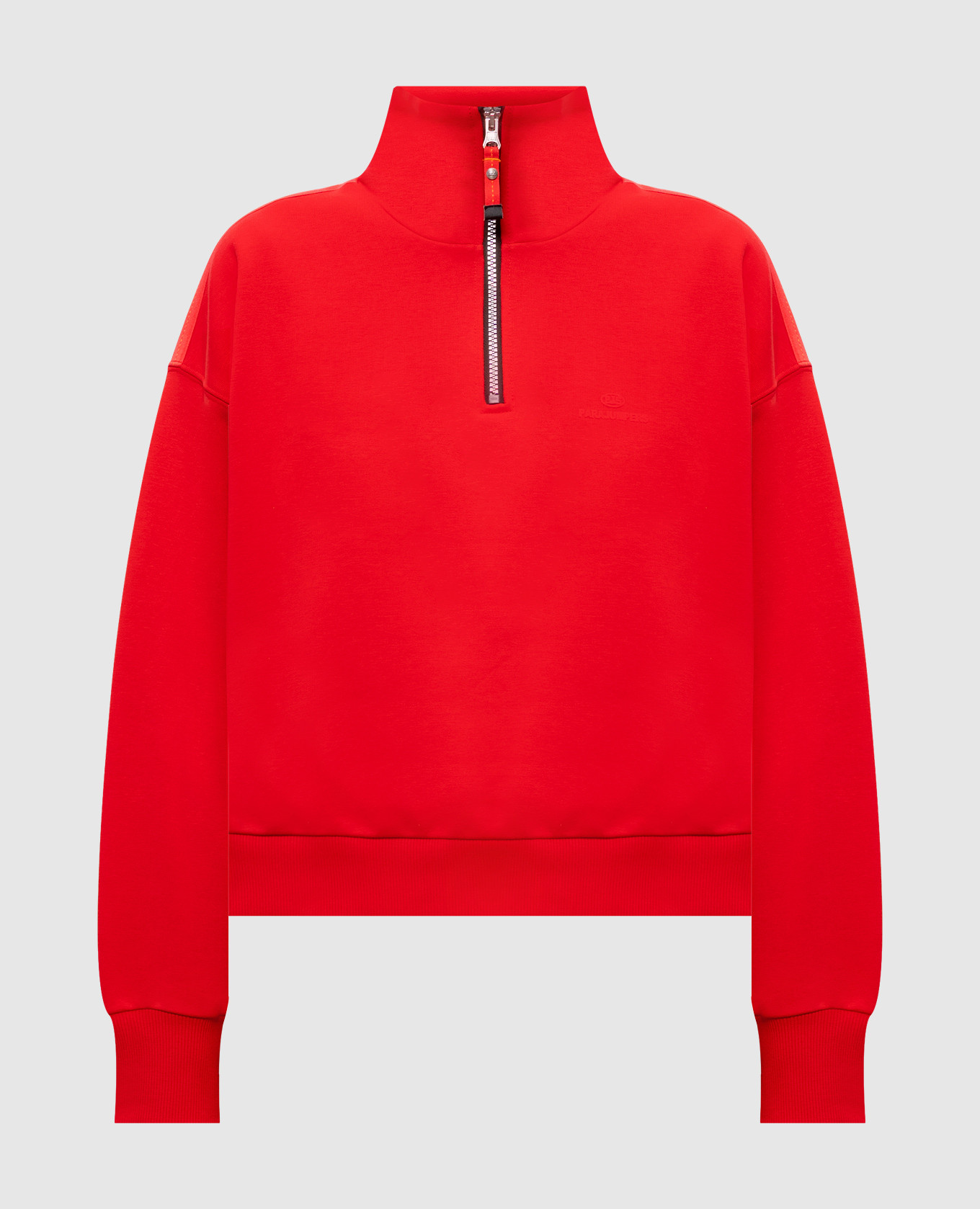 Красный свитшот Zendaya с молнией