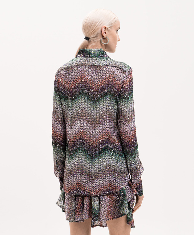 Missoni Блуза в узор с пайетками DS26SJ0ZBC0065 изображение 4