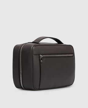 Brunello Cucinelli Коричневий шкіряний несесер MWZNBU441
