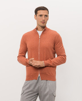 Brunello Cucinelli Оранжевый кардиган из кашемира M2200106