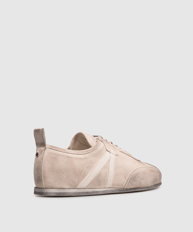 Ann Demeulemeester Бежеві замшеві кросівки Siru з вінтажним ефектом B0012585LT147 зображення 3
