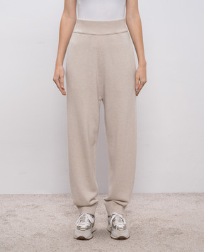 Demiur Бежевые джогеры из кашемира CASH429