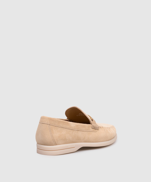 Bally Бежеві замшеві лофери Switz Moc WF200PSU044 зображення 3