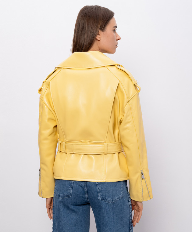 Babe Pay Pls Желтая кожаная косуха 2208ЗМGRAND изображение 4