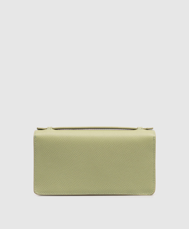 Valentino Зеленый кожаный клатч 9W2P0AU1SNP изображение 4