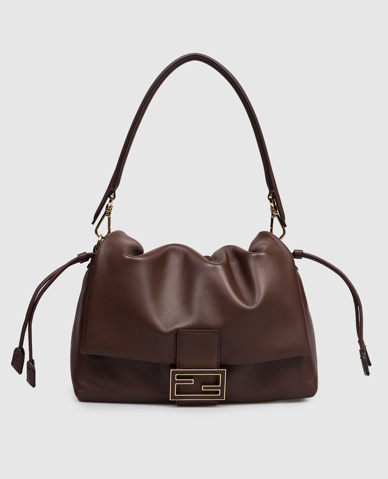 Кожаная сумка Mamma Baguette коричневого цвета