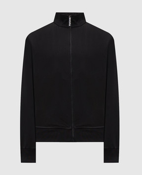 Palm Angels Черная спортивная куртка с принтом логотипа PMBD089S26FAB001