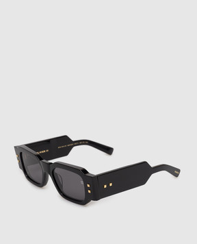 Balmain Чорні сонцезахисні окуляри Olivier - III із золотом BPS191A52