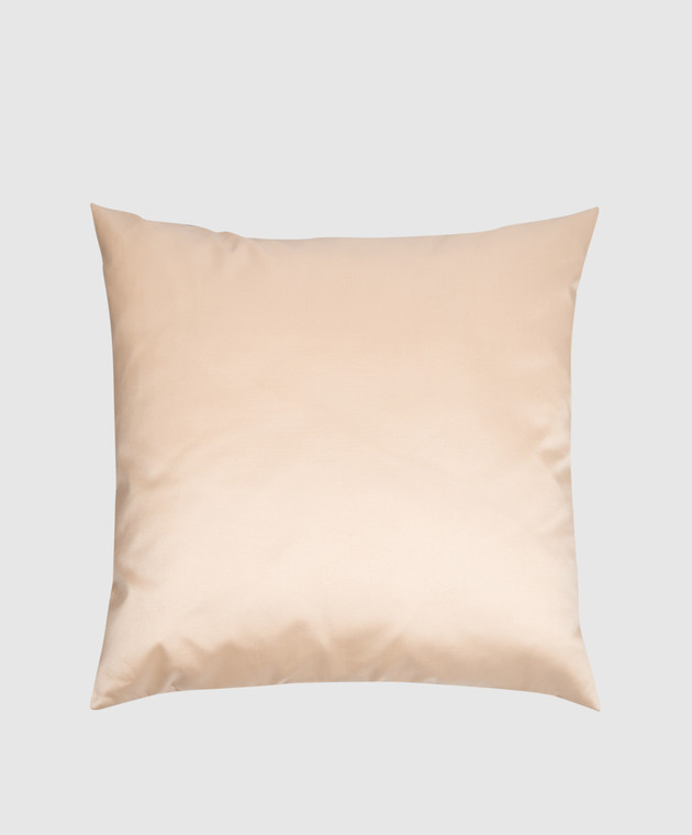 Blumarine Home Бежевая декоративная подушка с кристаллами 60х60 H0000220083 изображение 2