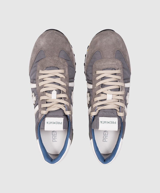 Premiata Серые комбинированные кроссовки Lucy LUCY7526 изображение 4
