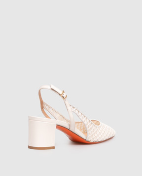 Santoni Білі слінгбеки WDNC72201HA2NGHA