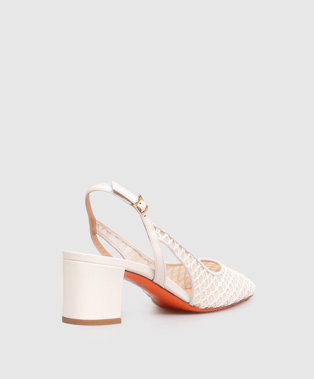Santoni Білі слінгбеки WDNC72201HA2NGHA зображення 3