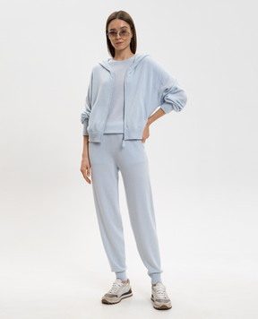 Allude Голубые спортивные штаны из кашемира 26211117