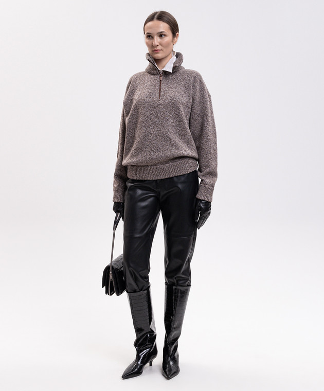 Magda Butrym Коричневий светр з вовни KNITWEAR29JUMPER361926 зображення 2
