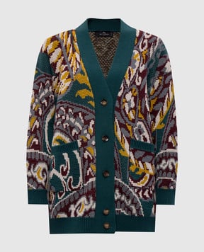 Etro Кардиган з вовною у візерунок WRKE0159AQ297