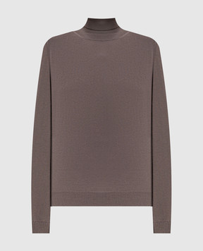 Kiton Коричневий гольф з кашеміру D62746078800
