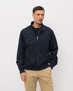 Trussardi Синя куртка з вишивкою емблеми R027M000051NMC408T49