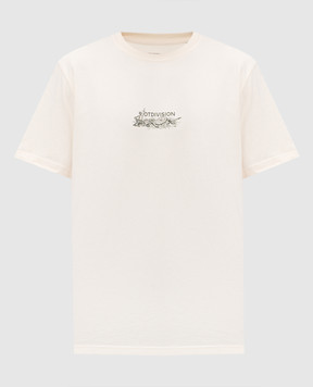 Riotdivision Бежева футболка Plague з принтом RDPLGDWNTS