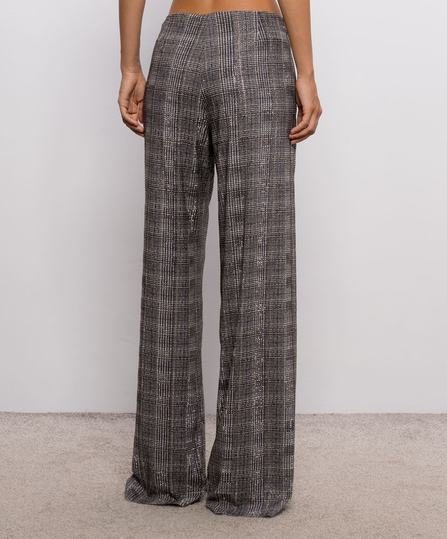 Ermanno Scervino Штани в клітинку з кристалами D492P353CTXHF зображення 4